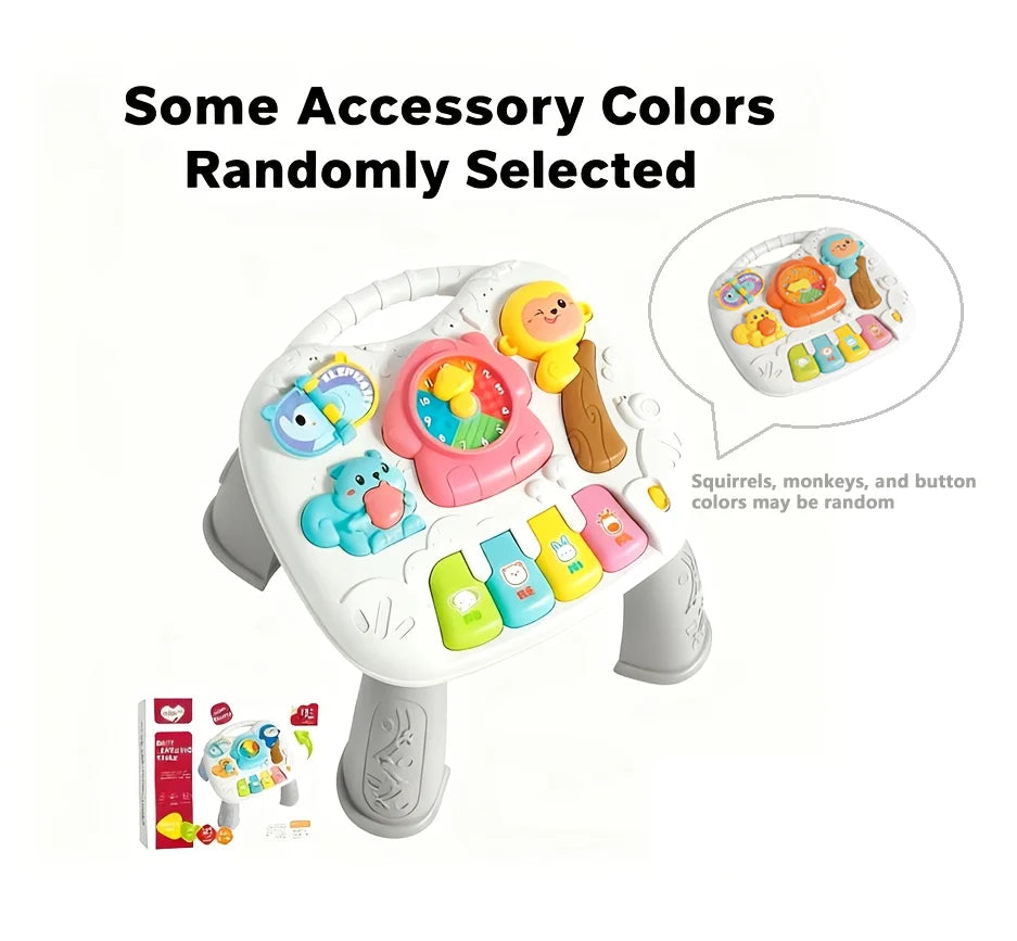 Baby Interactive Learning Table with Animal Sounds & Piano Keys
