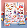 Wooden Alphabet & Number Peg Puzzles for Toddlers