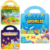 Reusable Jelly Sticker Books for Kids - Animal & Ocean Themes