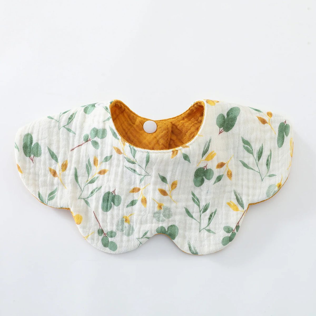 6-Layer Cotton Baby Bib with Reversible Design