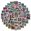 Tarot Card Skull Cartoon Sticker Pack
