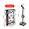 Kids Karaoke Microphone Stand Set with Party Lights