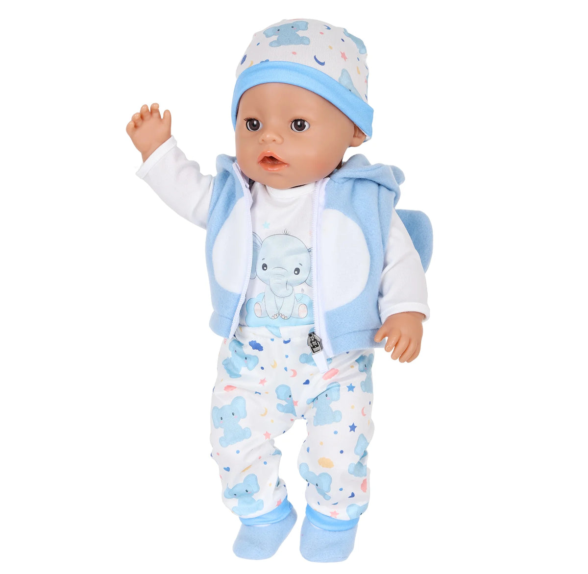 Adorable Animal Print Doll Outfit Set for 16-18 Inch Dolls