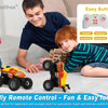 Mini RC Stunt Car with Dinosaur & Shark Designs, LED Lights, and Dual Speed