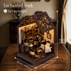 DIY Wooden Miniature House Kit with LED Lighting