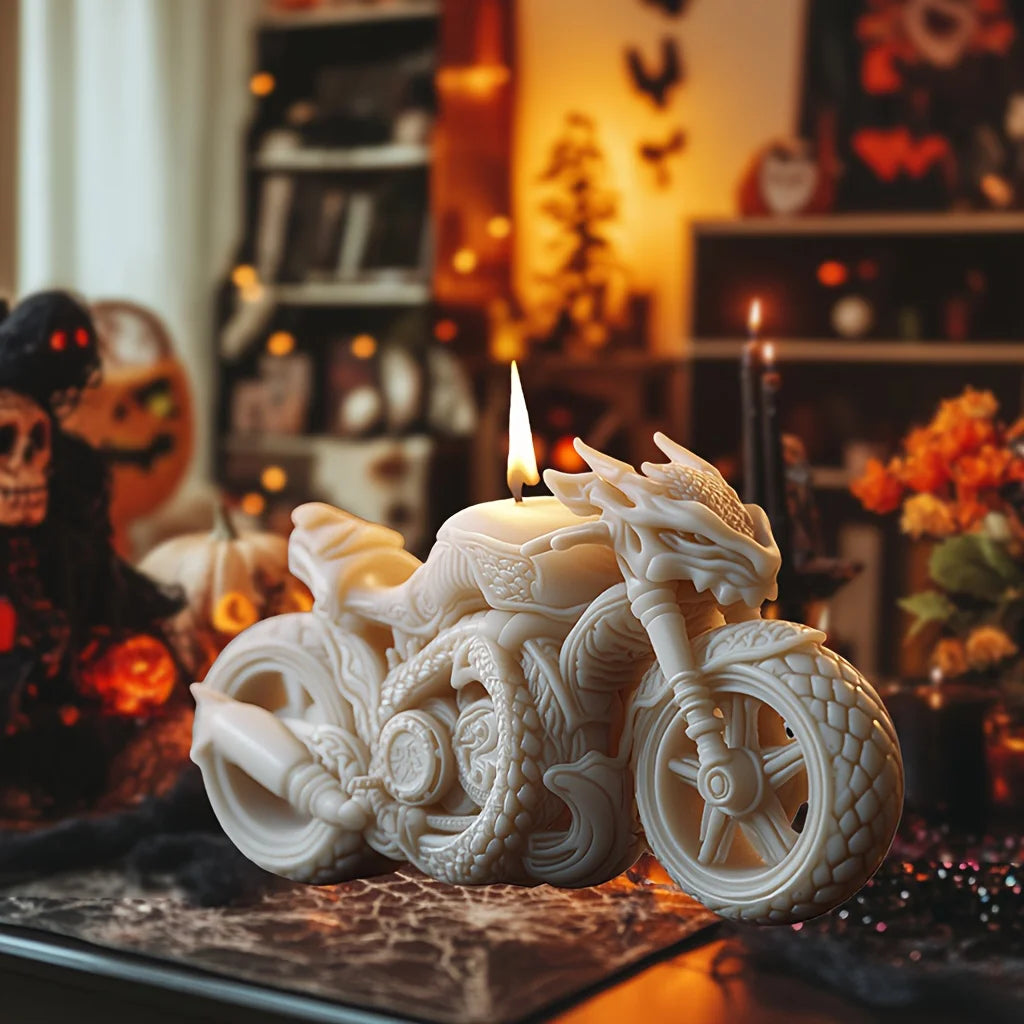 Dragon Motorcycle Silicone Mold for Candle & Resin Crafting