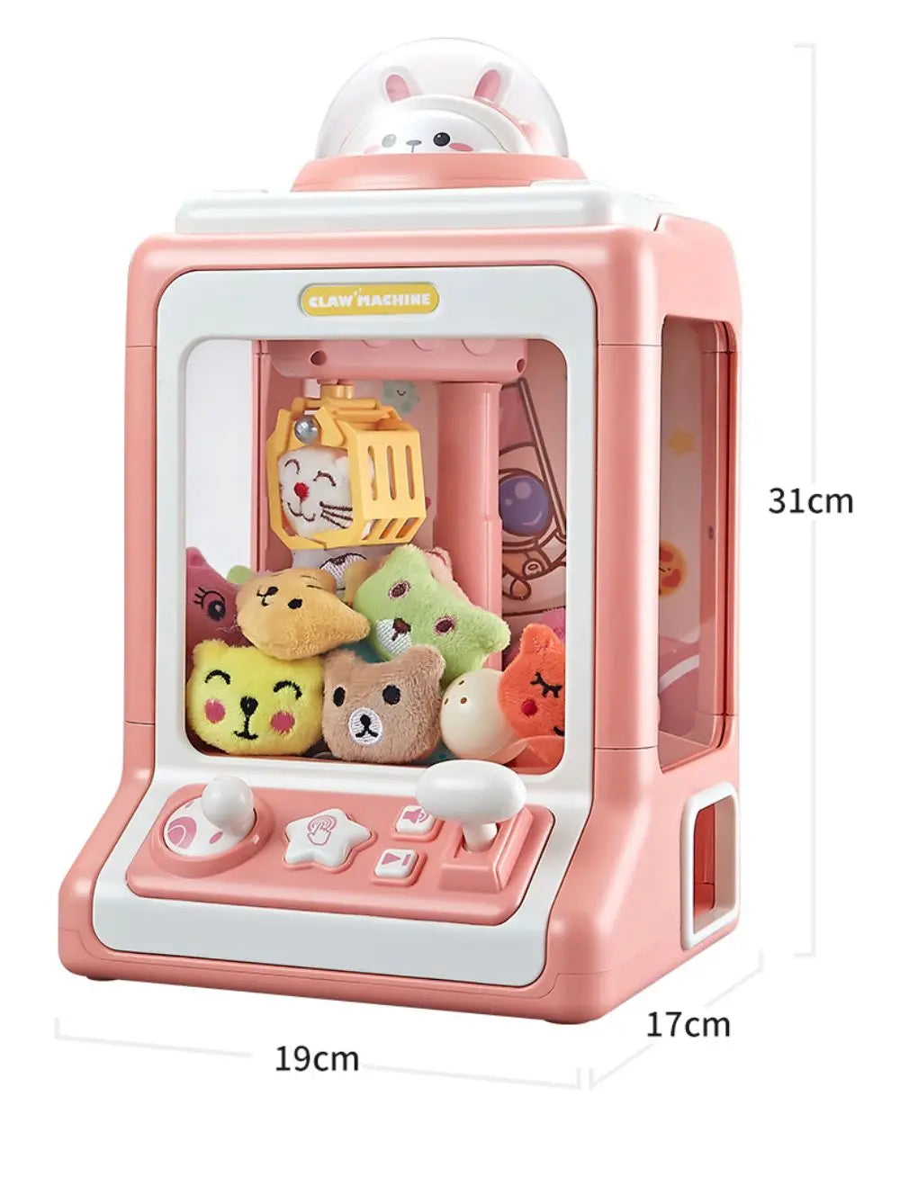 Mini Claw Machine Toy with Lights and Music for Kids