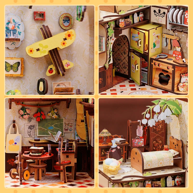 Eternal Bookstore DIY Book Nook Kit with LED Lighting