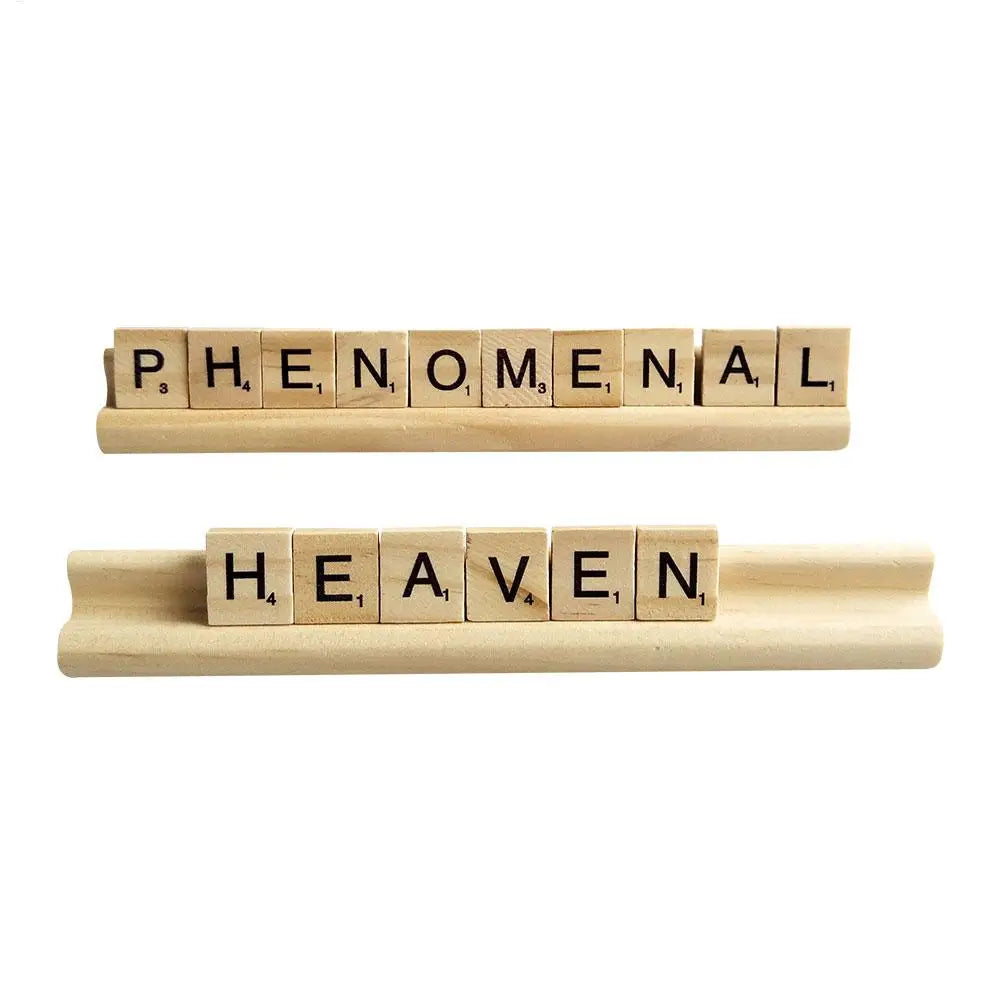 Portable Wooden Domino Trays (Set of 4)