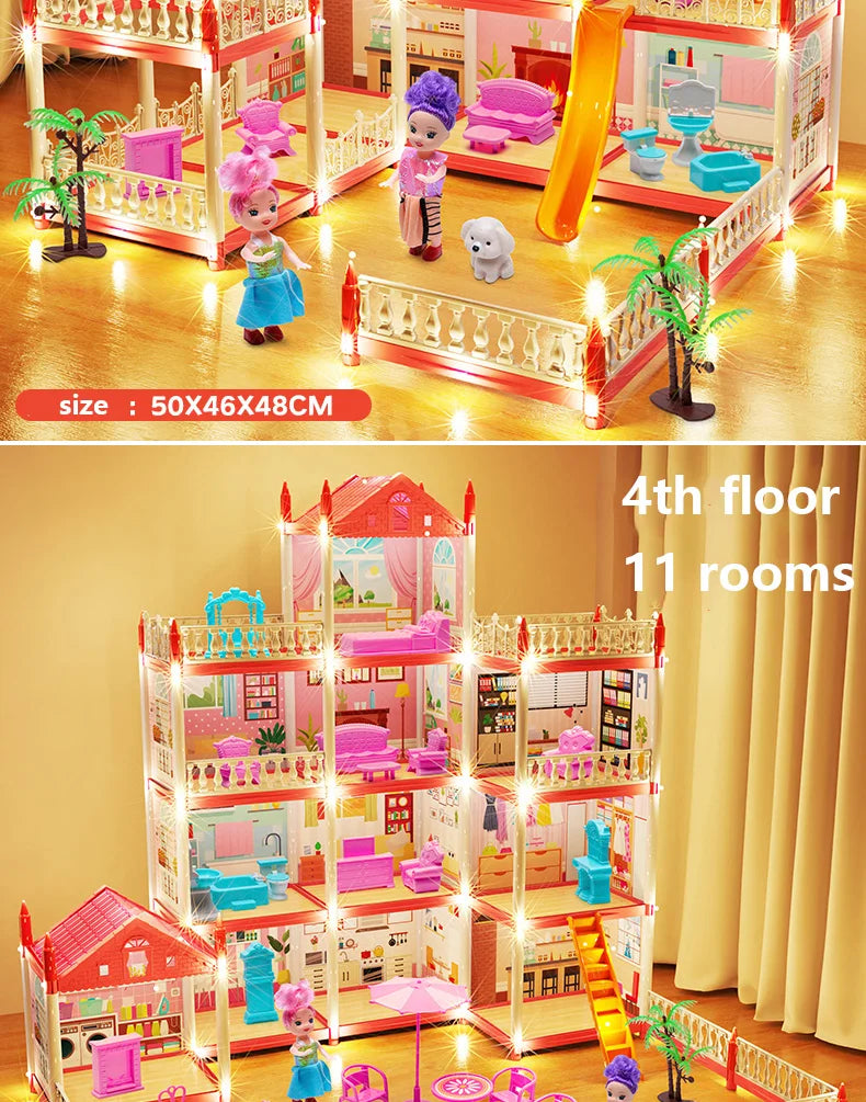 3D Princess Castle Dollhouse Building Kit