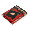 Box of Hombre Lobo de Castronegro strategy card game featuring a stylized black werewolf silhouette on a red background