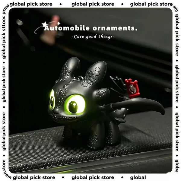 Glowing Toothless Dashboard Ornament with Movable Wings