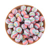 Pink Silicone Round Beads for DIY Jewelry Making