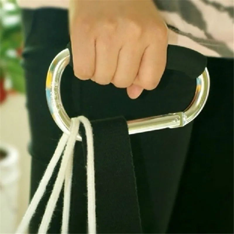 Heavy-Duty Aluminum Carabiner Stroller Hooks for Bags and Purses