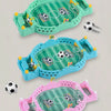 Three versions of a compact tabletop foosball game for kids and adults in green, blue, and pink.