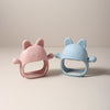 Baby Teething Mittens - Food-Grade Silicone Chew Glove with Cute Bunny Design