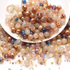 Crystal Glass Seed Beads for Jewelry Making – 45g Mixed Colors & Shapes