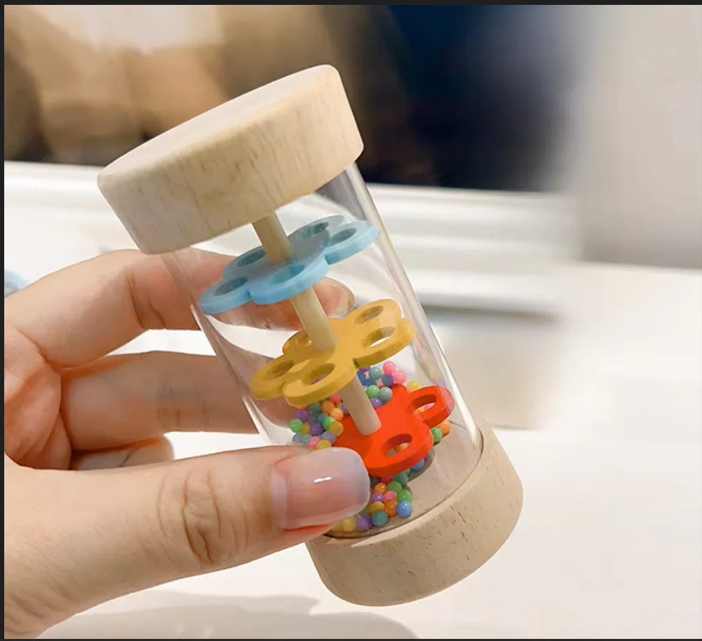 Wooden Rainmaker Sound Toy for Kids