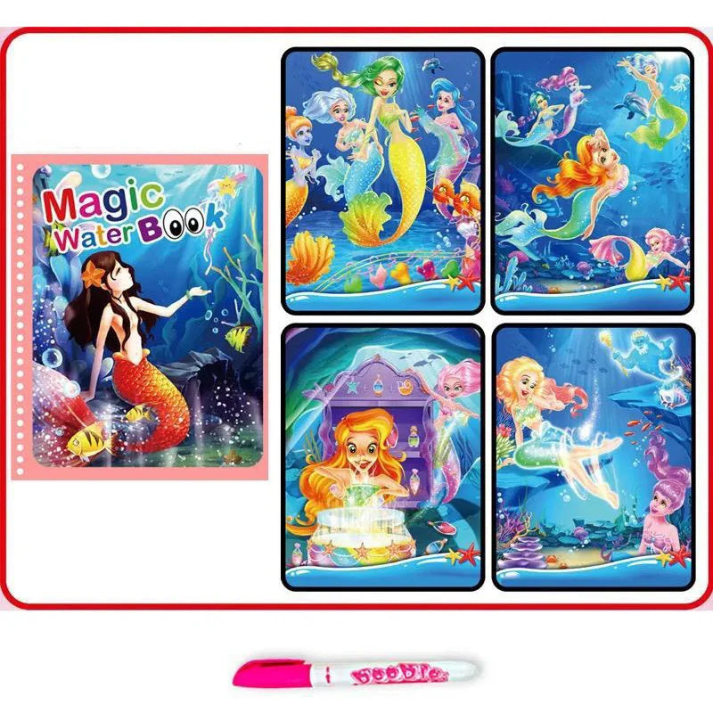 Reusable Water Coloring Book for Kids – Magic Drawing Pad