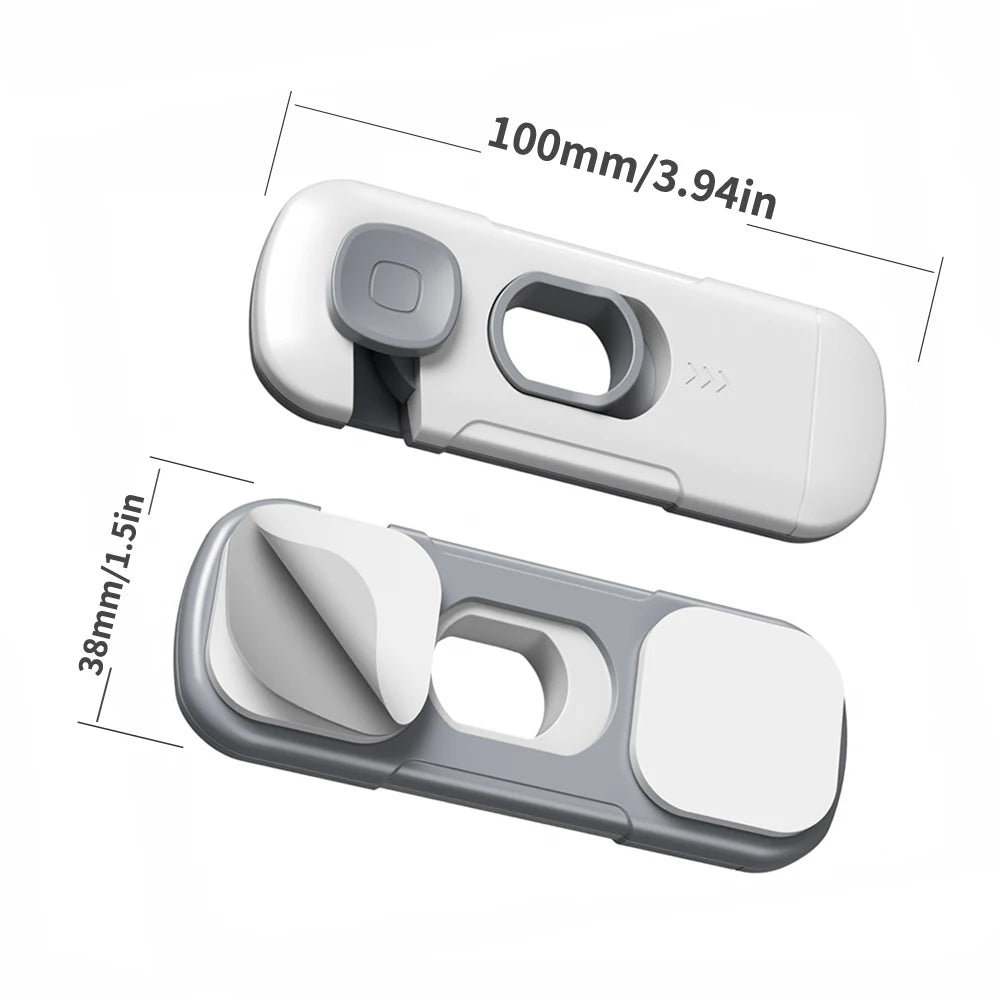 Child Safety Cabinet Locks with Strong Adhesive for Drawers, Fridges, and More