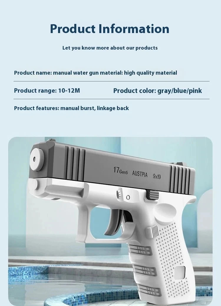 Rechargeable Electric Water Gun with Dual Firing Modes