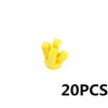 A small set of yellow building blocks shaped like treasure chest pieces.