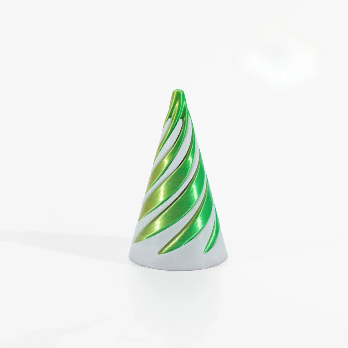 3D Printed Spiral Cone Passthrough Pyramid Sculpture