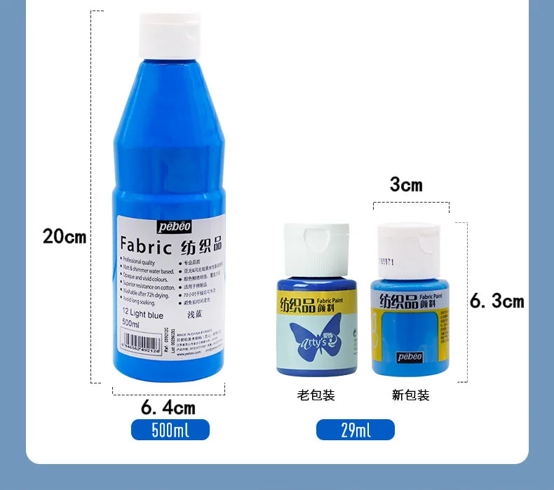 Permanent Fabric Paint for Clothes, T-Shirts & Canvas