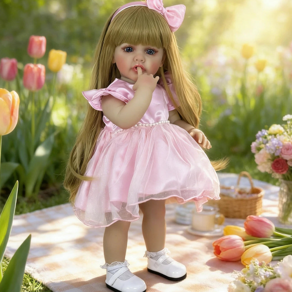 Lifelike 22-Inch Reborn Baby Doll with Soft Vinyl Body
