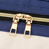 Canvas Baby Diaper Bag with Thermal Bottle Pockets & Hanging Design