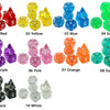Crystal Clear Polyhedral Dice Set for Tabletop RPGs
