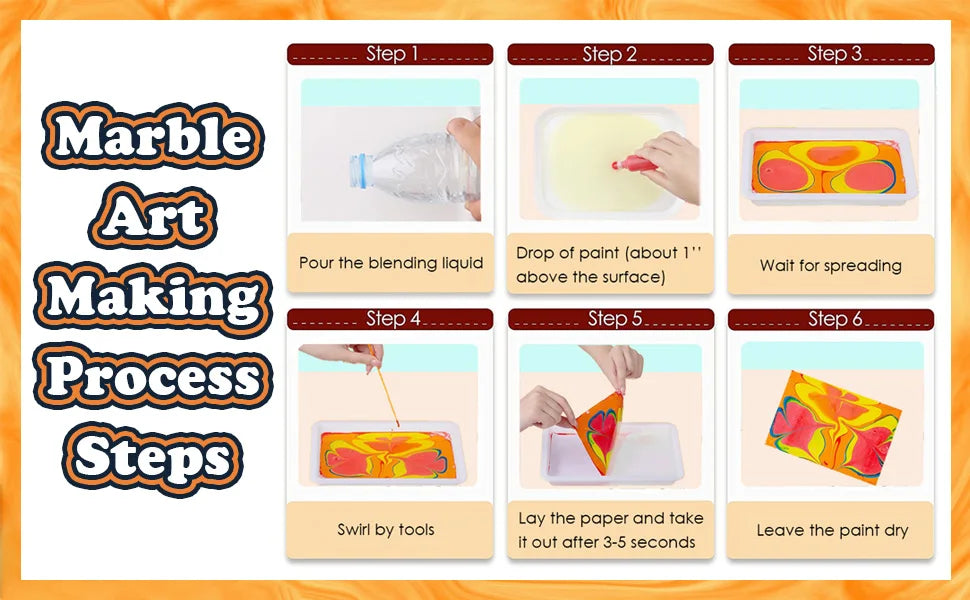 Kids Water Marbling Painting Kit