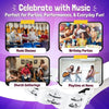 A collection of musical activities including classes, parties, church gatherings, and playtime at home.