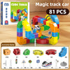 Magnetic Building Block Train Set with Electric Track