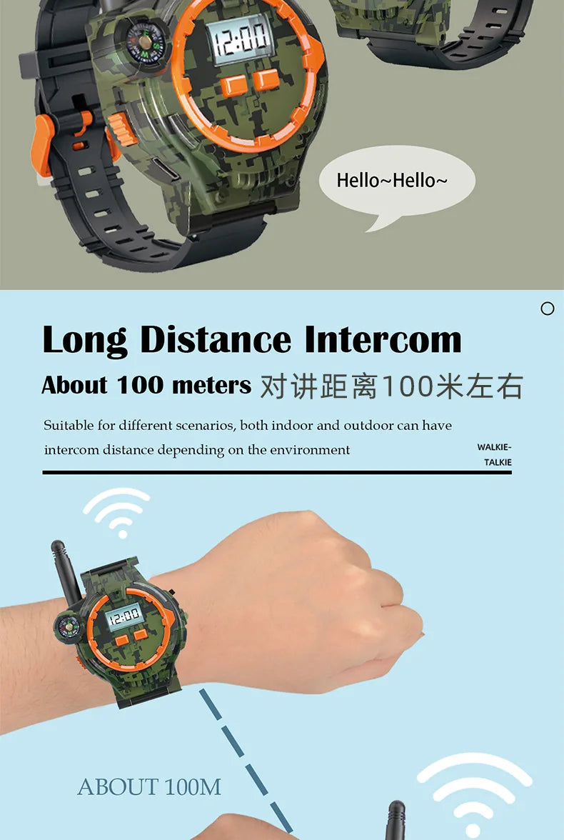 Kids Walkie-Talkie Watch Toy with Two-Way Radio