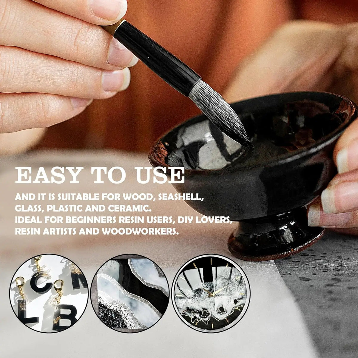 Concentrated Epoxy Resin Pigment Paste Set – Black & White