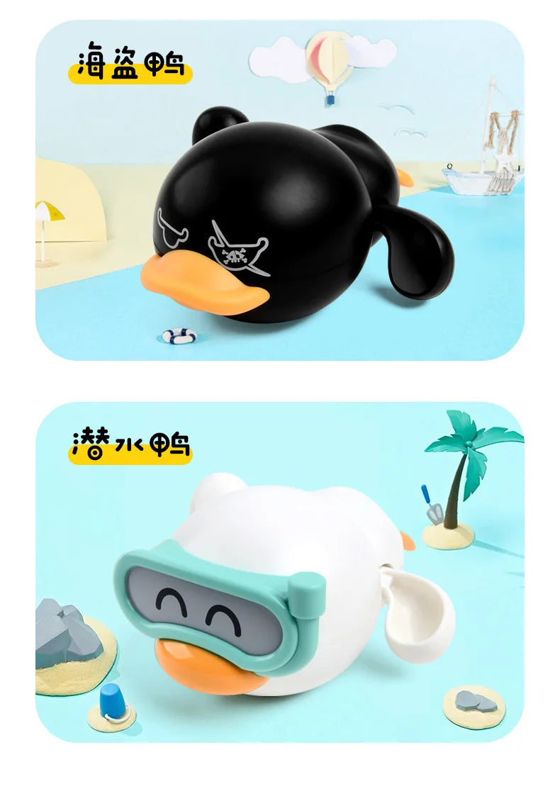 Floating Wind-Up Bath Toys for Toddlers – Cute Animal Clockwork Water Play