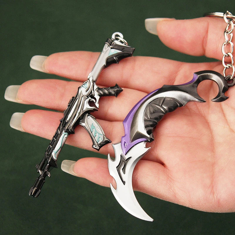 Valorant Reaver 2.0 Karambit Metal Keychain