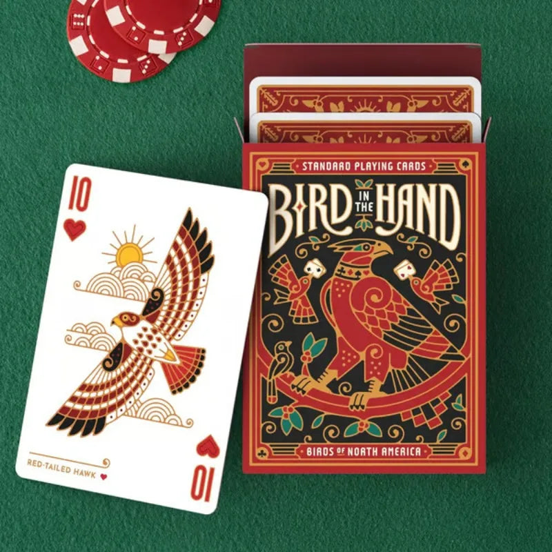 Bird-Themed Playing Cards with Unique Illustrations