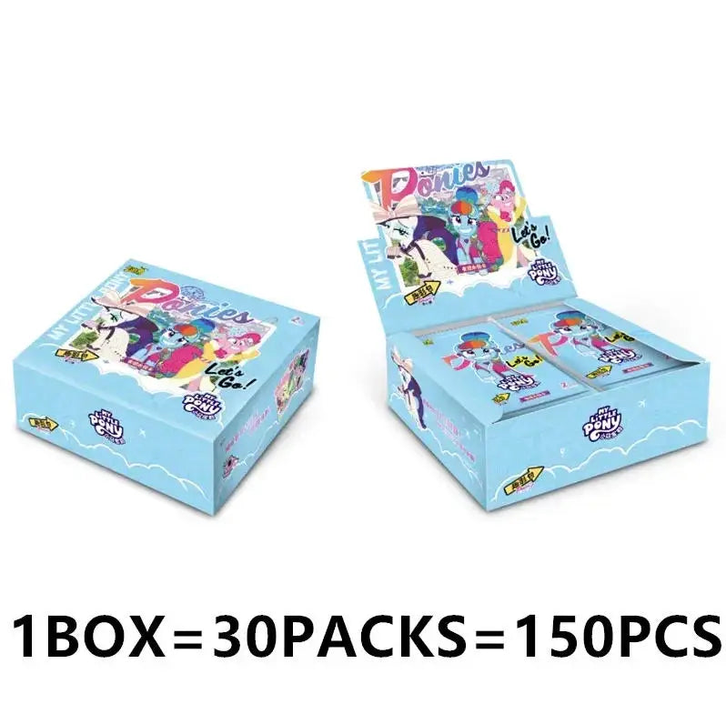 Box of My Little Pony Friendship Cards featuring themed pouches and cards
