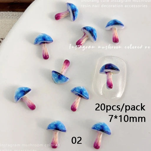 Fruit & Floral Resin Nail Art Decorations