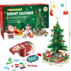 A box of a 24-day Christmas Advent Calendar featuring a mermaid theme with various gifts and decorations.
