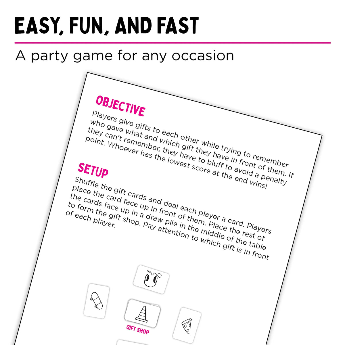 That's Not a Hat Party Card Game Set with Expansion