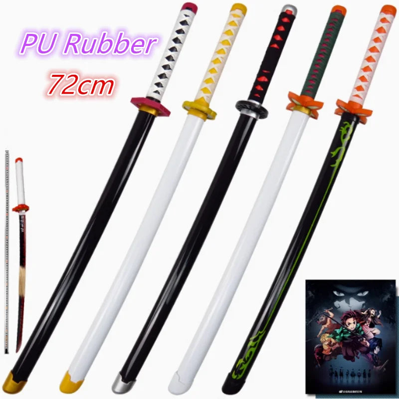 Demon Slayer Katana Cosplay Sword – Orange Rengoku & Kochou Kanae Style