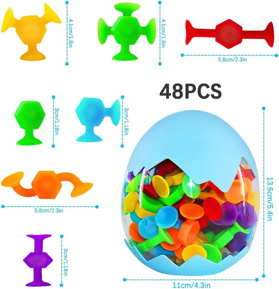 Soft Silicone Suction Bath Toys for Toddlers