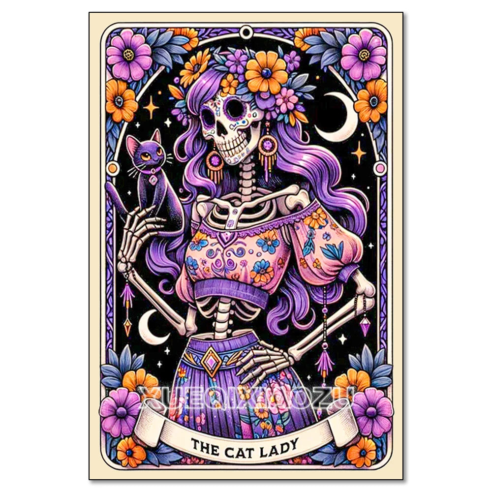 Witch Tarot Diamond Painting Kit - DIY Full Drill Craft for Home Decor