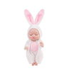 Mini Sleeping Baby Dolls with Clothes - Set of 6