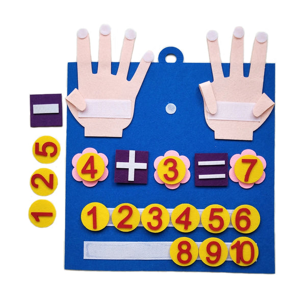 Felt Number Counting Toy for Toddlers | Montessori Early Math Learning