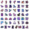 A collection of vibrant animal stickers featuring various creatures like cats, birds, and mythical beasts.