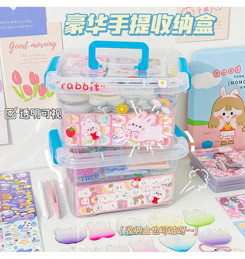 Cute DIY Goo Card Sticker Set for Kids